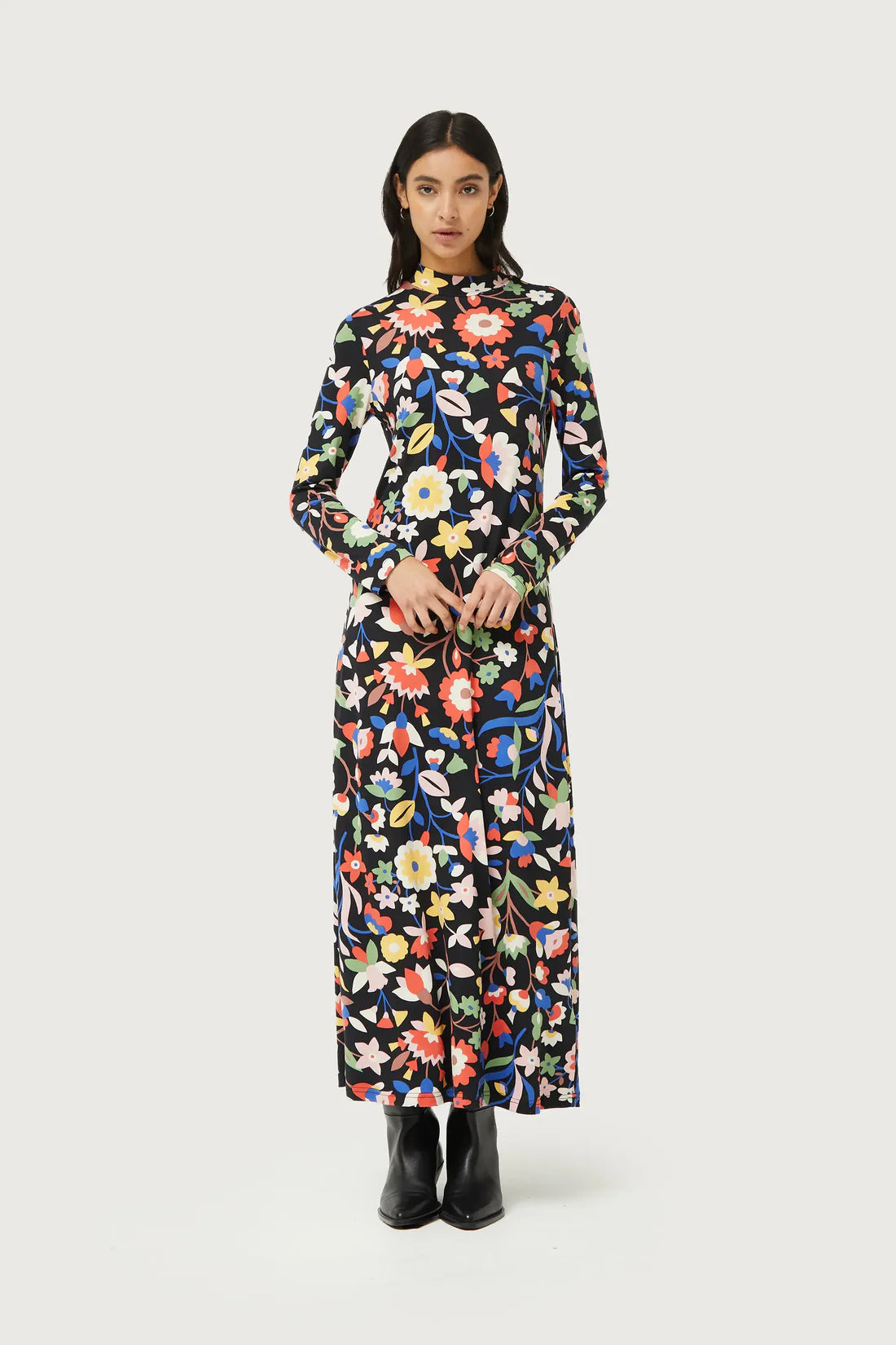 Folkloric and Fancy Free Maxi Dress Chic Boho Print Maxi Dress