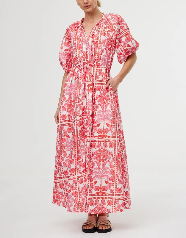 Martina Maxi Dress - Las Palmas Stylish Button-Up Maxi Dress