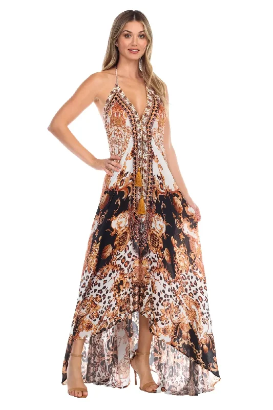 Royal Jungle Convertible 3 Way Maxi Dress Wholesale Cozy Longline Maxi Dress