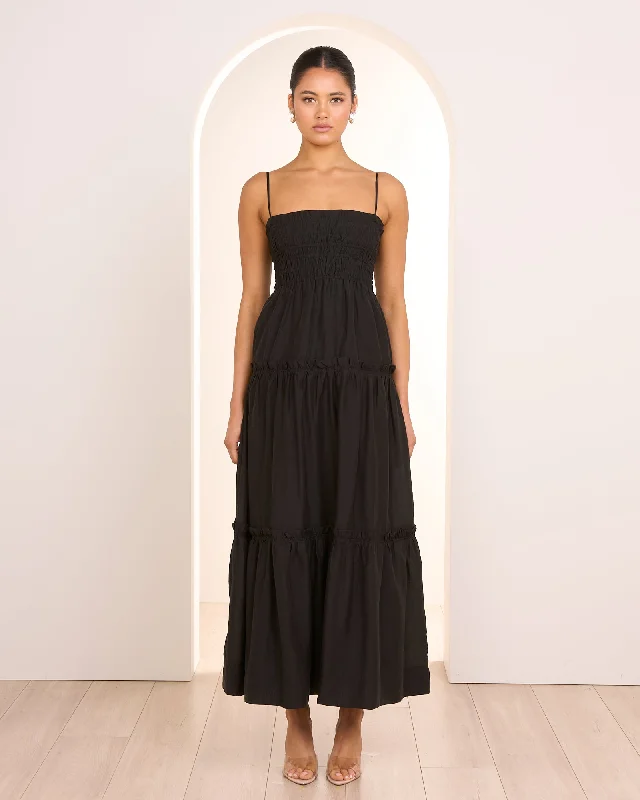 Ryan Tierred Maxi Dress Classic A-Line Maxi Dress