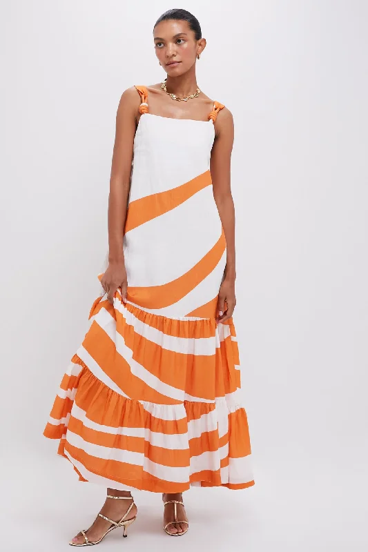 Tangerine Muito Voce Maxi Dress Stylish Empire Waist Maxi Dress