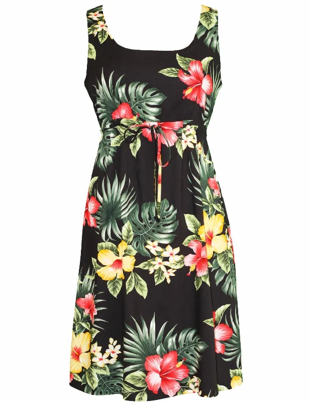 Ailani Short Adjustable Waist Hawaiian Dress
