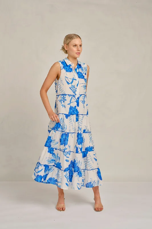 Alessandra - Marlow Dress - Blue Quartz