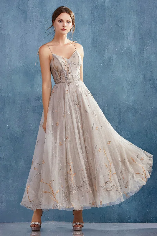 Andrea & Leo Couture A0987 Emilia Dress Tea Lenght Cocktail Gown