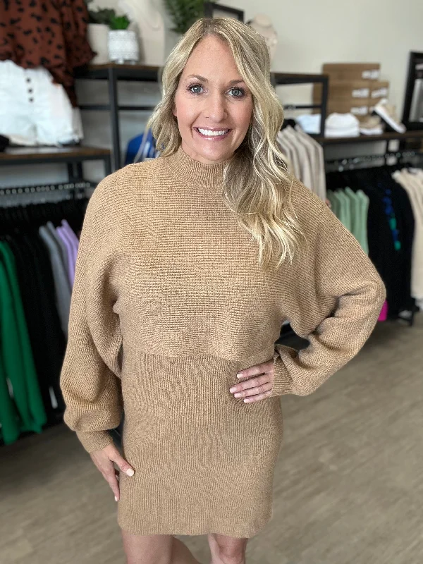 Camel 2-Piece Sweater Dress(995)