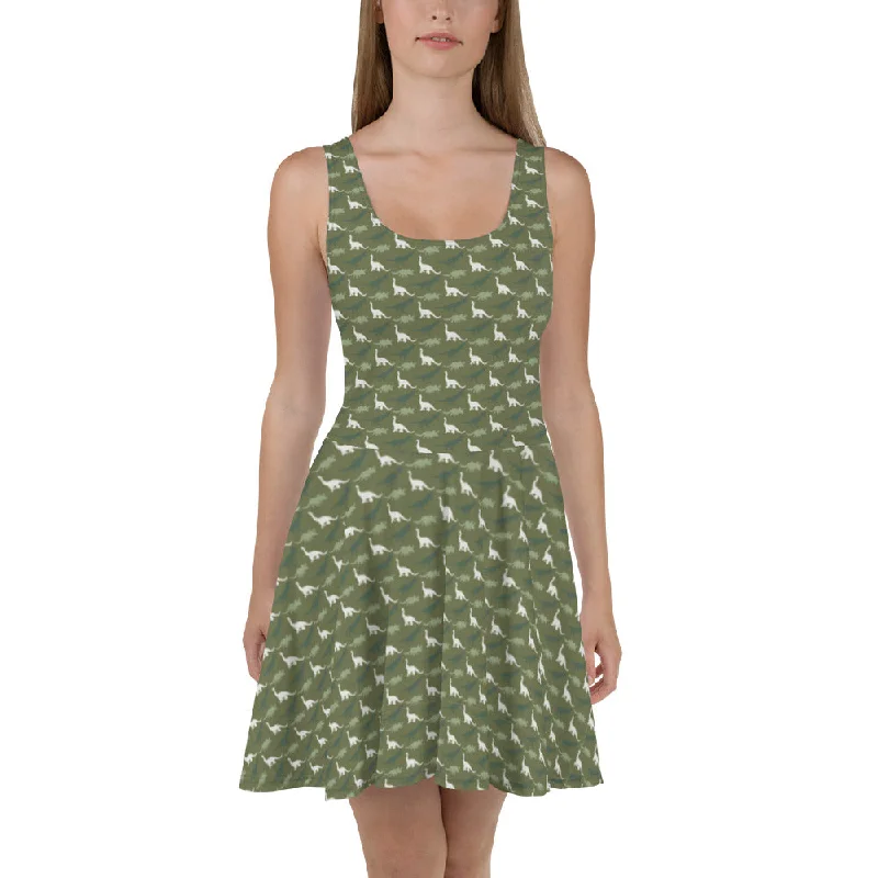Dinosaur Camo - Women's Dinosaur Dress