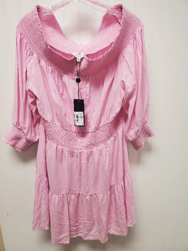 Dress Casual Short By Gianni Bini In Pink, Size: Xl