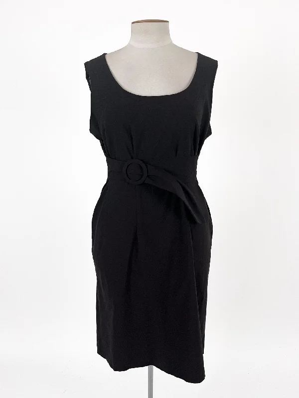 Jacqui.E | Black Workwear Dress | Size 16