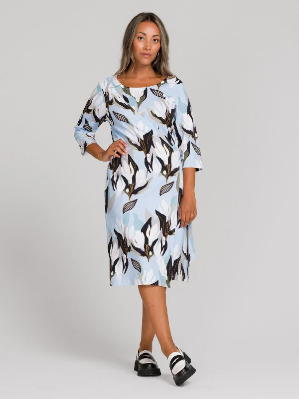 Lisa Dress Flowertile Blue