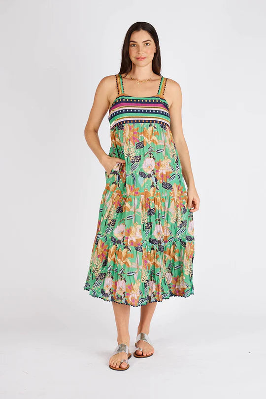 Lula Soul Becker Sundress Sea Multi M