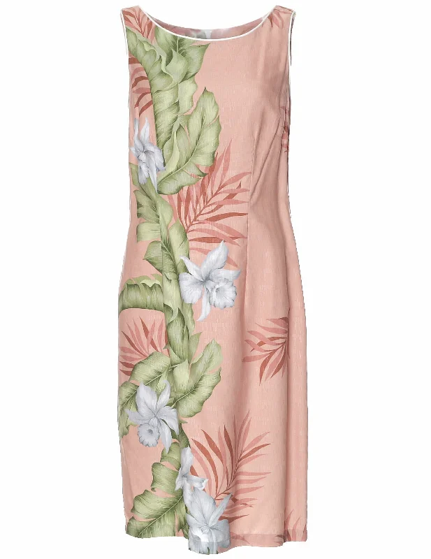 Orchid Panel Short Hawaiian Dress