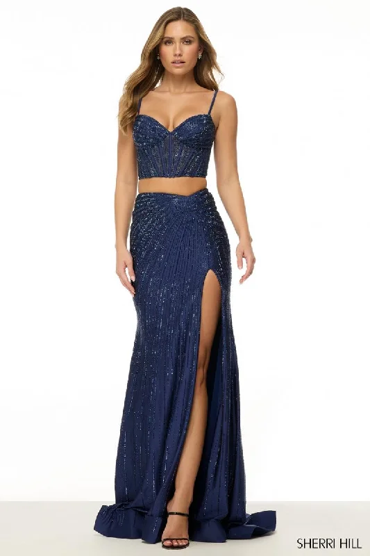 Sherri Hill Two Piece Corset Prom Dress 57126