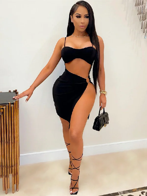 Your The Baddest One Mini Dress - Black Chic Bohemian Mini Dress