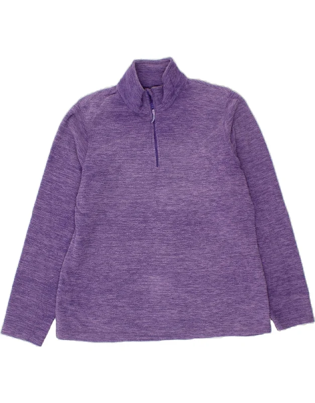 MOUNTAIN WAREHOUSE Womens Fleece Jumper UK 16 Large Purple Flecked Chenille Blend Fleece Blend Nylon Blend MOUNTAIN WAREHOUSE Womens Fleece Jumper UK 16 Large Purple Flecked Chenille Blend Fleece Blend Nylon Blend