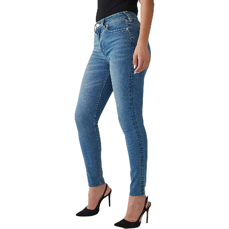True Religion Womens Halle High-Rise Raw Hem Skinny Jeans Comfortable Faded High-Rise Jeans True Religion Womens Halle High-Rise Raw Hem Skinny Jeans Comfortable Faded High-Rise Jeans