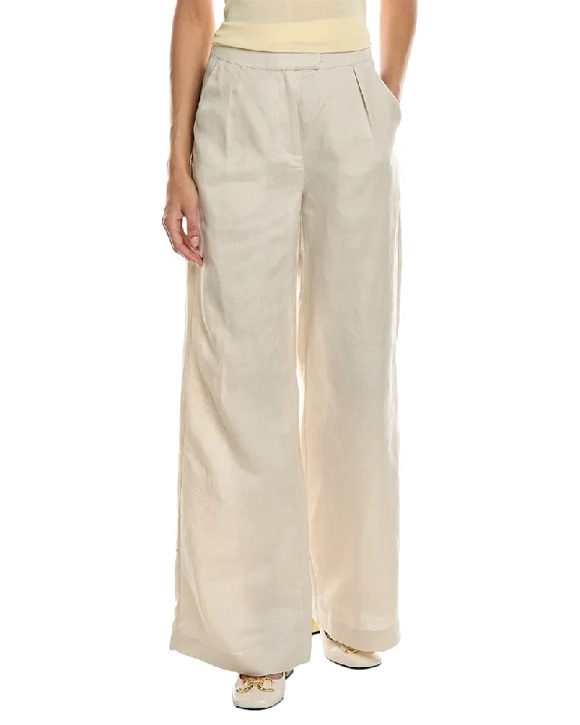 Nicholas Carly Linen-Blend Pant Slim-Fit Leggings
