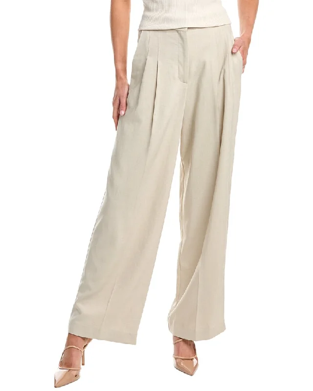 Ba&Sh Pleated Pant Stylish Elastic Waist Pants