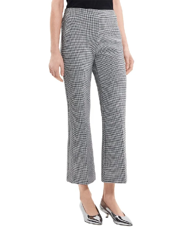 Theory Kick Wool-Blend Pant Formal Wide-Leg Pants