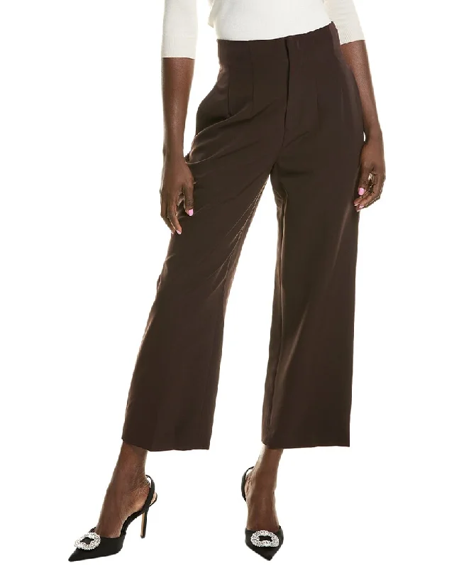 Bcbgmaxazria High Waisted Crop Pant Modern Stretch Trousers
