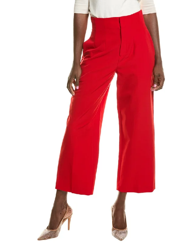 Bcbgmaxazria High Waisted Crop Pant Casual Wide Pants