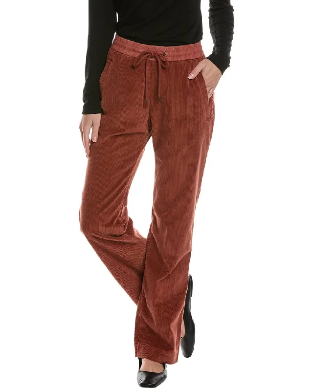 James Perse Corduroy Wide Leg Pant Comfy Cargo Trousers