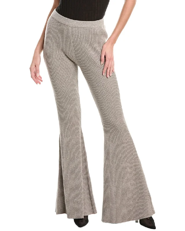 Michael Kors Collection Cashmere Flare Pant Trendy Wide-Leg Pants