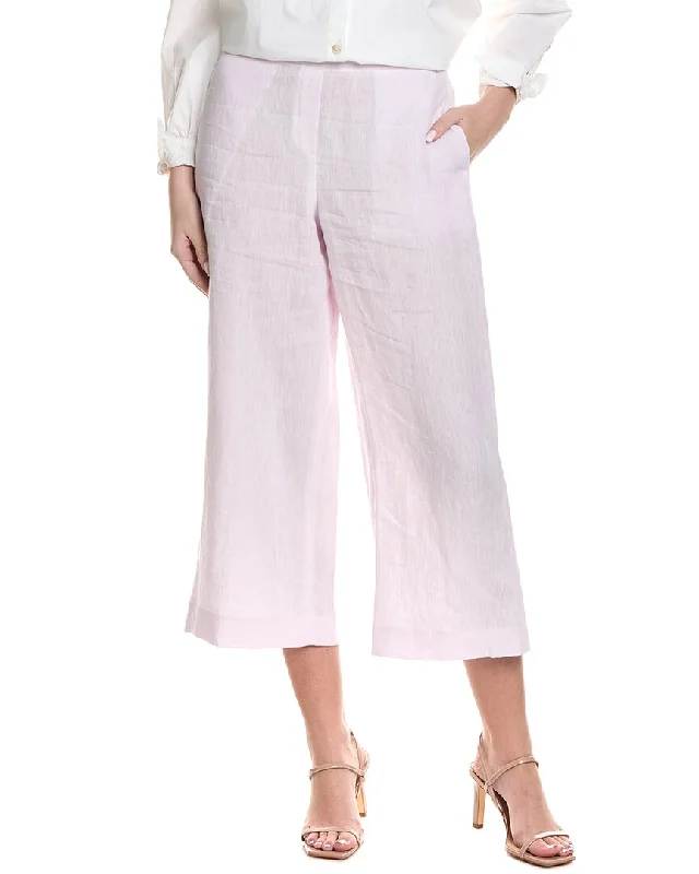 Lafayette 148 New York Columbus Linen Pant Fashionable Tapered Leg Pants