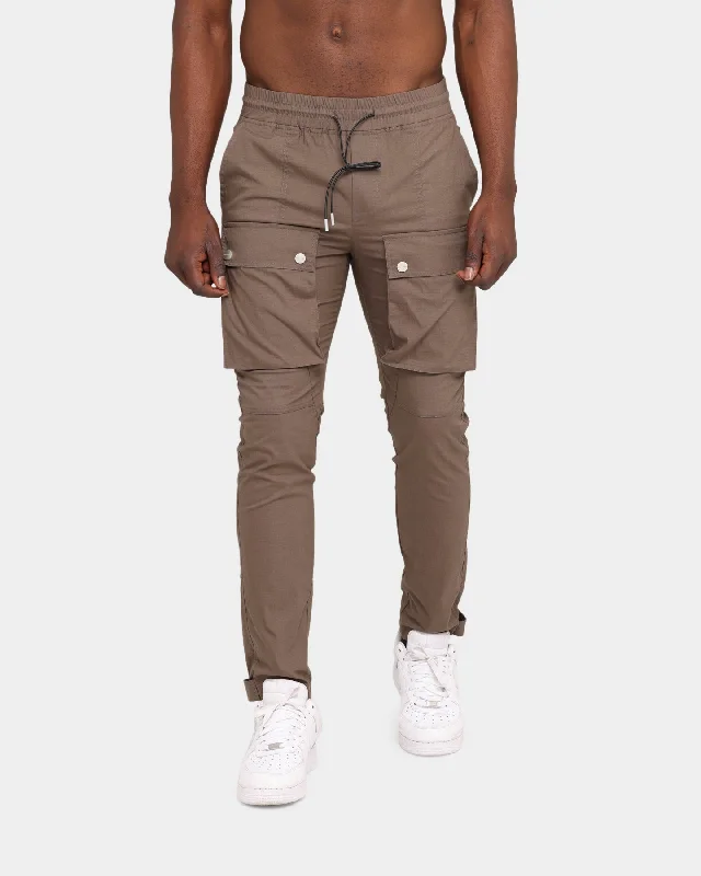 Club Paradise Resort Cargo Pants Brown Modern Skinny Pants