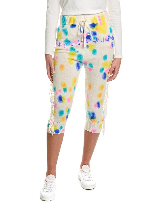 Minnie Rose Tie-Dye Cashmere Harem Pant Elegant Dress Pants