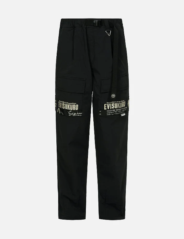 Slogan Embroidery Cargo Fashion fit Pants Casual Lounge Pants