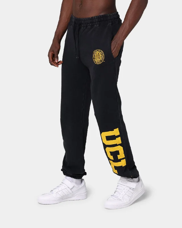UCLA Stamp Logo Track Pant Washed Black Comfortable Jogger Trousers