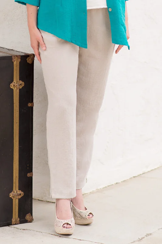 AAPT09 - Classic Tapered Linen Pant Formal Linen Trousers