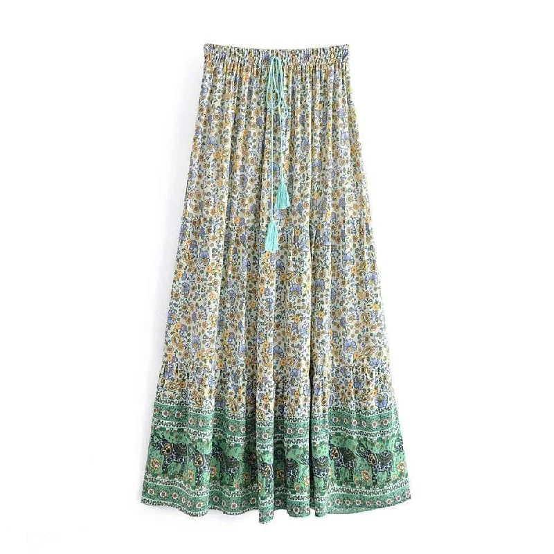 Adalicia Maxi Skirt cotton skirt soft