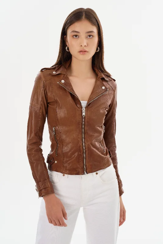 ANNA | Leather Biker Jacket Denim Jacket Leather Jacket Suede Jacket