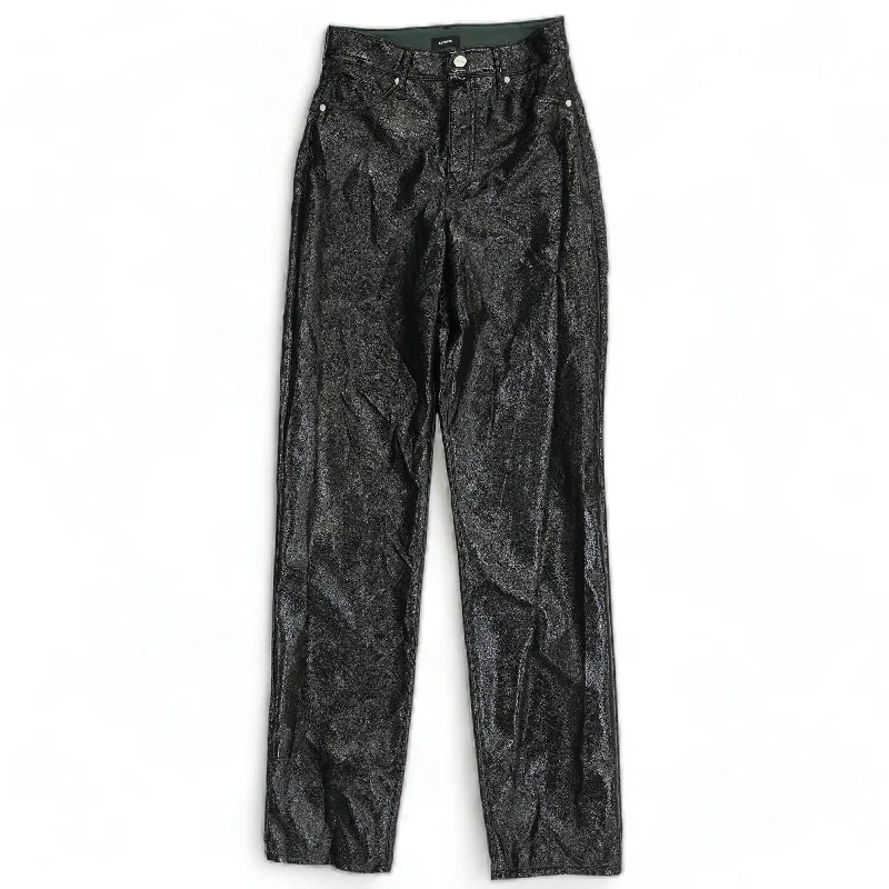 Black Solid Five Pocket Pants Comfortable Maternity Pants