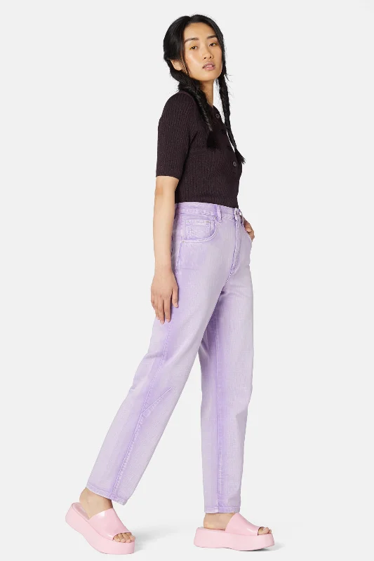 Cecilia Denim Pant Trendy High-Waist Trousers