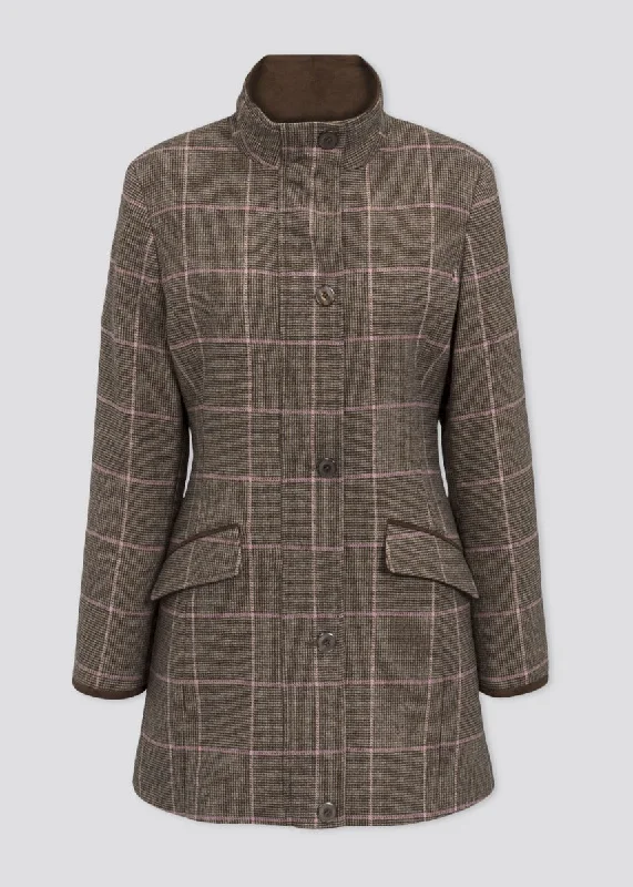 Combrook Ladies Tweed Field Jacket In Ebony Trench Coat Raincoat Waterproof Jacket