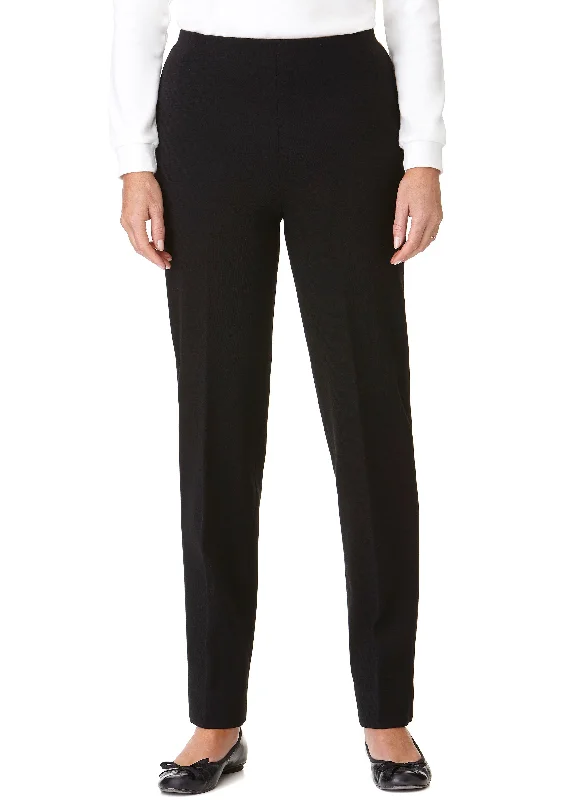 MARYBOROUGH PULL ON PONTI PANT - BLACK Cozy Lounge Pants