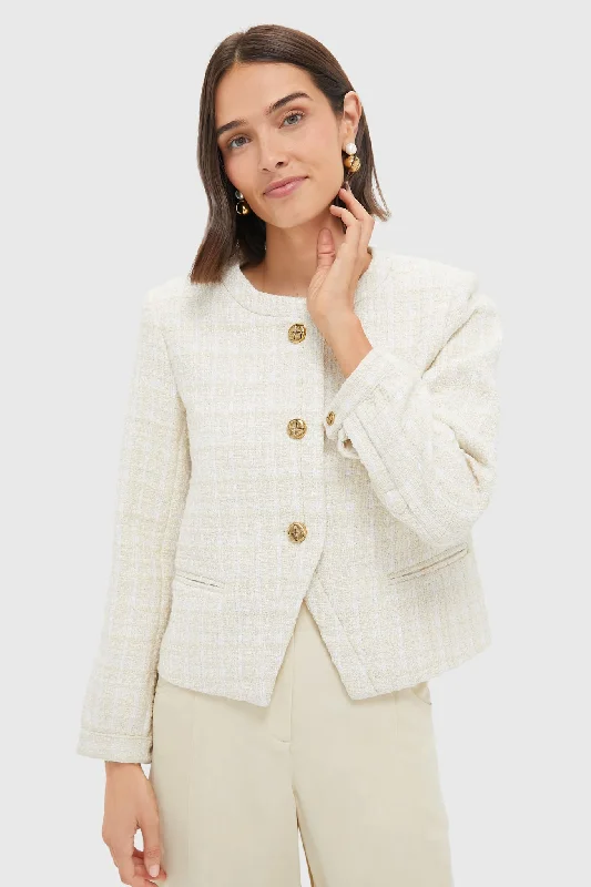 Cream Tweed Sommers Jacket Chenille Jacket Brocade Jacket Lace Jacket