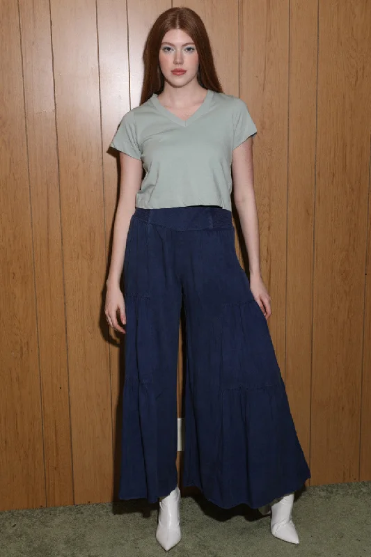 Flowy Wide Leg Pant Formal Stretch Pants