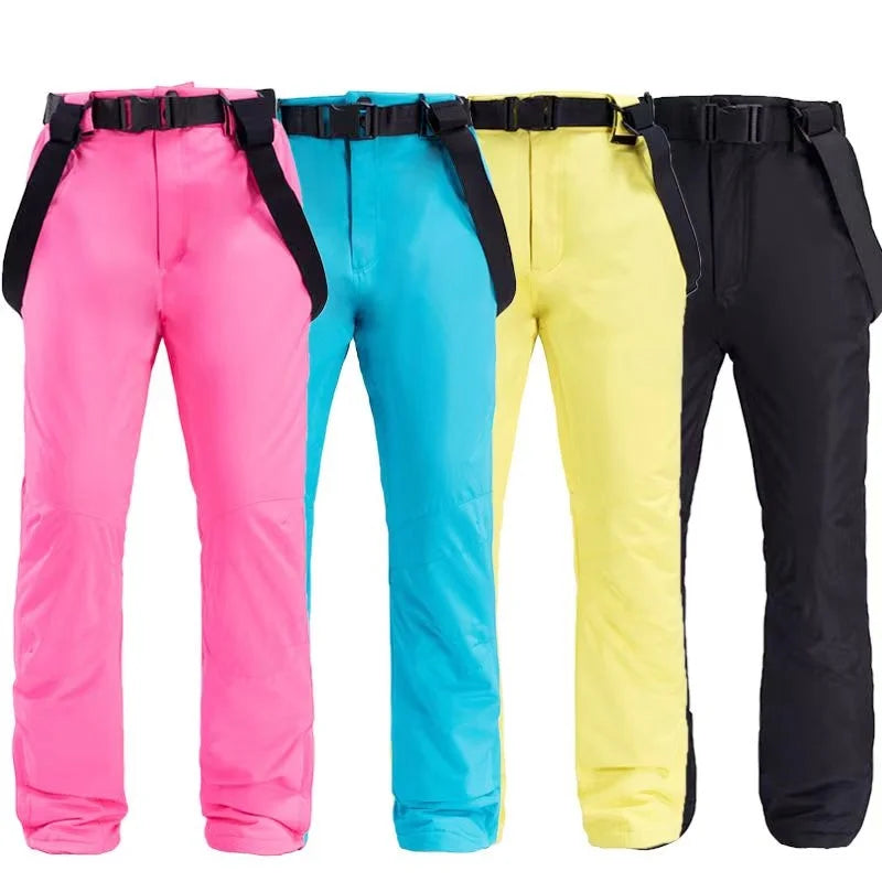 KAZUNOW Ski Snowboard Pants Chic Wool Trousers