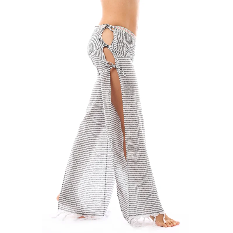Laila Ada Beach Pants Elegant High-Waist Pants