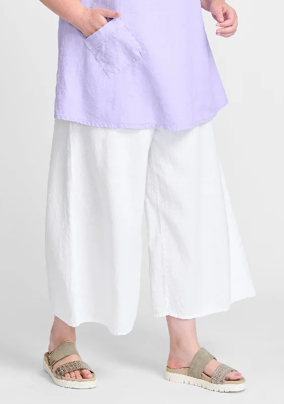 Midtown Floods - Linen Drawstring Pants - FINAL SALE Comfortable Fleece Pants