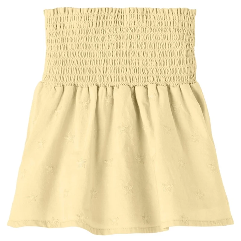 Name it Double Cream Jamille Skirt ribbed skirt waist