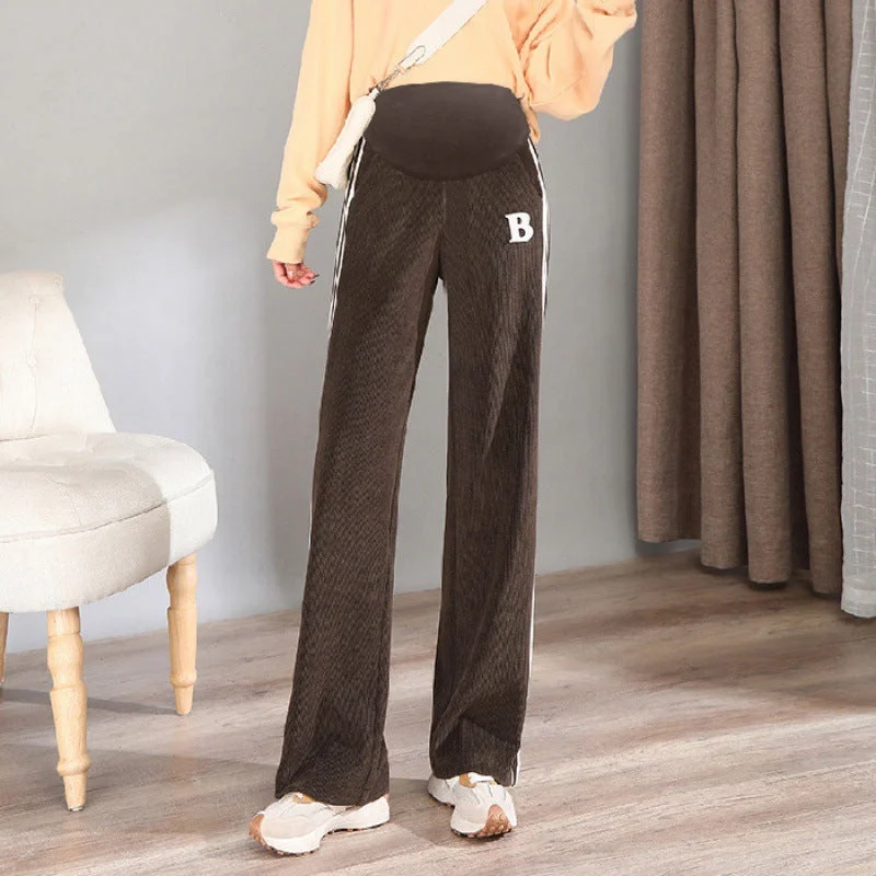 NiDELL: Pregnant Women’s Elegant Long pants for Autumn Casual Drawstring Pants