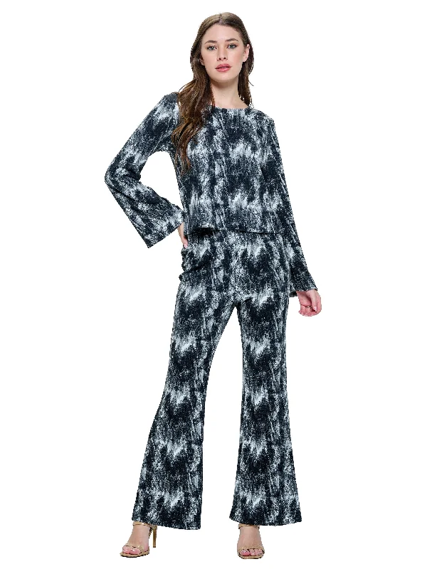 Pants Tie Dye Stretchy Casual Plaid Pants