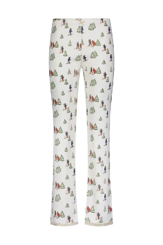 Polka Dot England Pajama Pant Slim-Fit Leggings