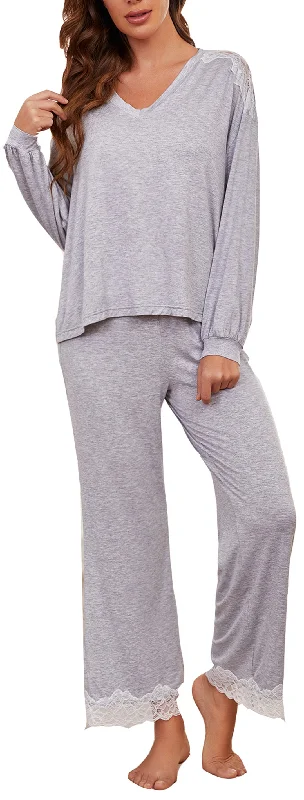 RH Women’s Pyjama Set Super-Soft Long Sleeve Top Pants Night Pajama RHW2927-A Cozy Knit Pants RH Women’s Pyjama Set Super-Soft Long Sleeve Top Pants Night Pajama RHW2927-A Cozy Knit Pants