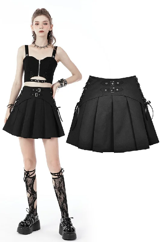 Rock girl pleated mini skirt KW243 high waist skirt