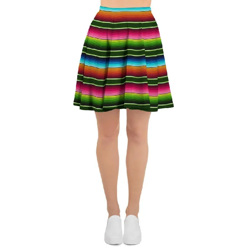 Serape Baja Mexican Women's Skirt leather skirt modern